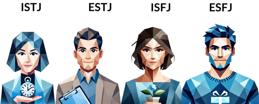 Caractéristiques des types SJ dans le MBTI : responsables, loyaux, organisés, axés sur la tradition et la stabilité