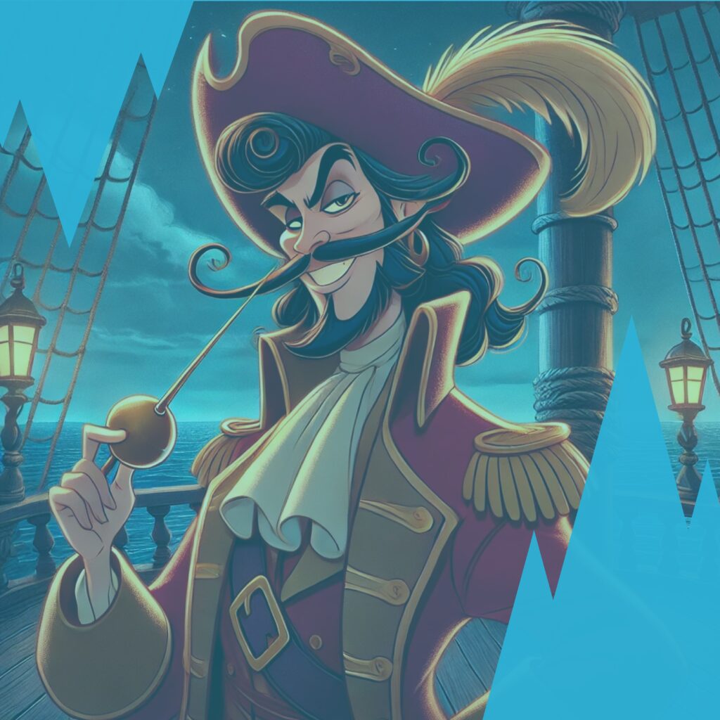 Le Capitaine Crochet dans Peter Pan illustre l’auto-sabotage par rumination et obsession du passé