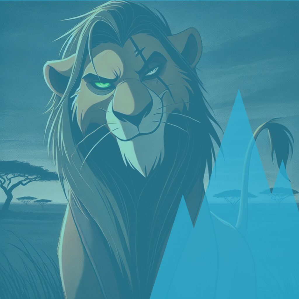 Illustration symbolique de l’auto-sabotage, inspirée d’un lion au regard intense représentant la part d’ombre et les mécanismes intérieurs qui freinent la réussite.