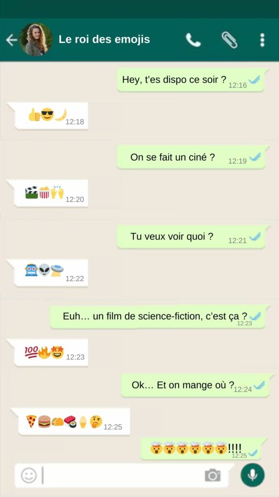 Les relous sur WhatsApp : le roi des emojis