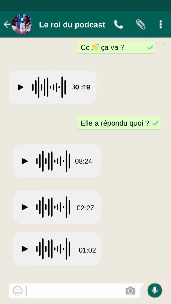 Relou whatsapp : le roi du podcast fait des vocaux super longs!