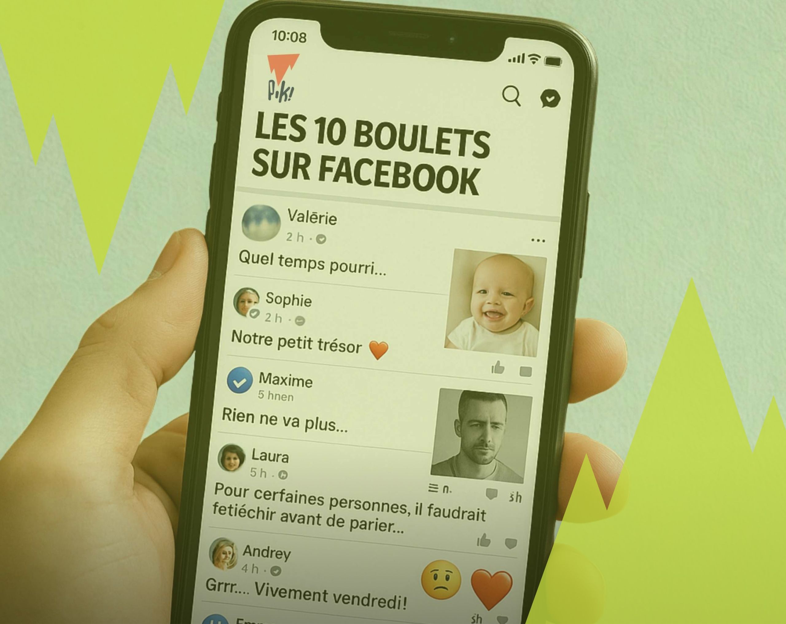 Top 10 des boulets sur Facebook