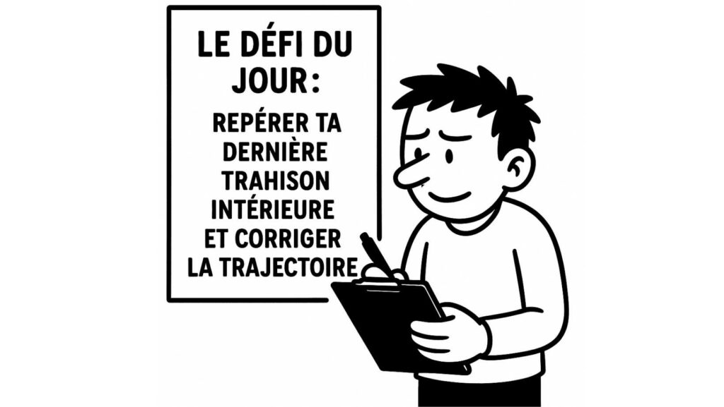 Illustration d’un personnage écrasé par une personne dominante, qui illustre la difficulté à poser ses limites. C’est le jour 10 du calendrier de l’Avent de développement personnel