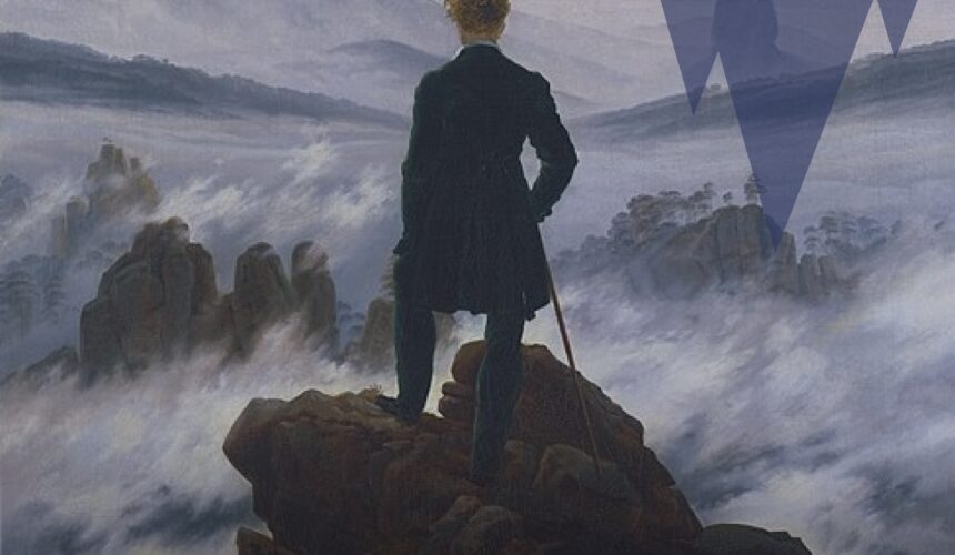 Je me sens perdu que faire – homme contemplant une mer de nuages au sommet d’une montagne, symbole de quête de sens